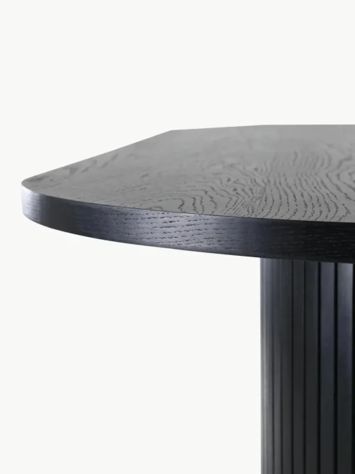 Ovale houten eettafel Bianca, 200 x 90 cm