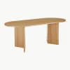 Ovale houten eettafel Toni, 200 x 90 cm