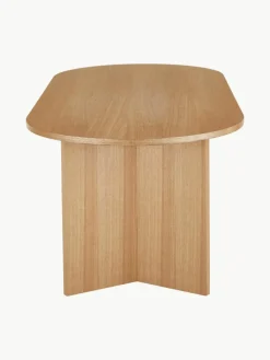 Ovale houten eettafel Toni, 200 x 90 cm