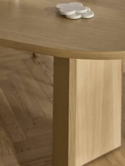 Ovale houten eettafel Toni, 200 x 90 cm