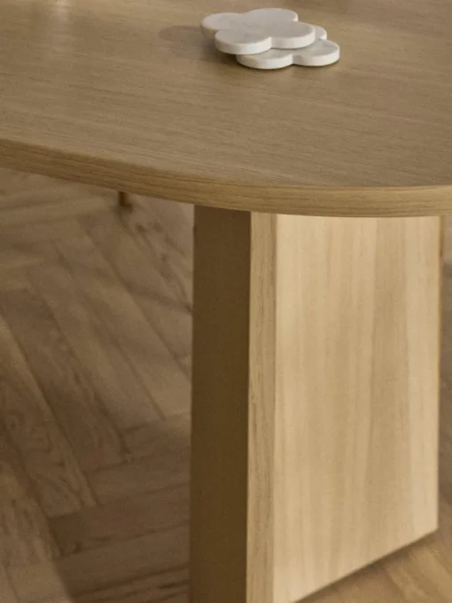 Ovale houten eettafel Toni, 200 x 90 cm