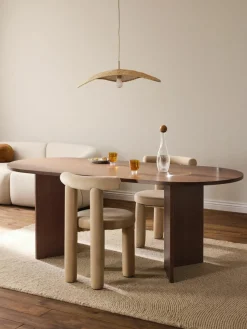Ovale houten eettafel Toni, 200 x 90 cm