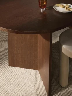 Ovale houten eettafel Toni, 200 x 90 cm