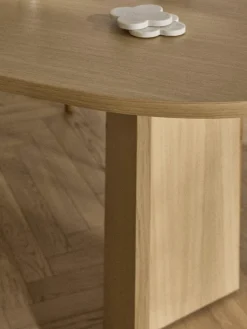 Ovale houten eettafel Toni, 200 x 90 cm