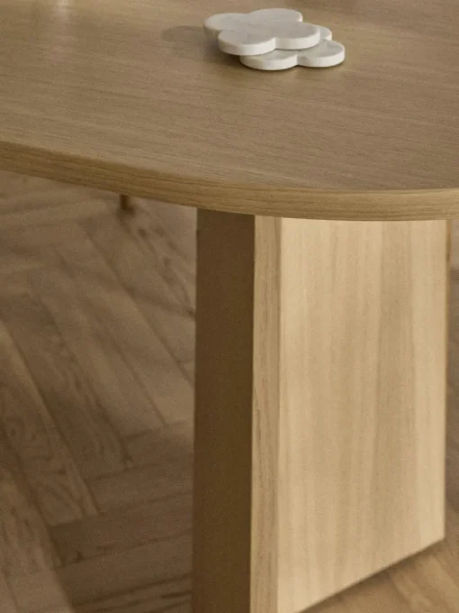 Ovale houten eettafel Toni, 200 x 90 cm