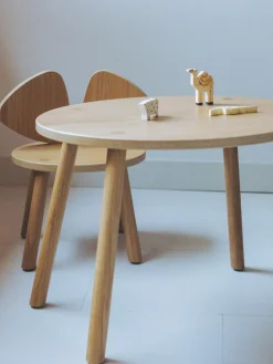 Ovale houten kindertafel Mouse