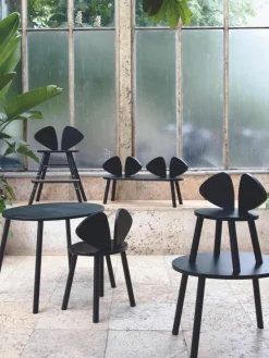Ovale houten kindertafel Mouse