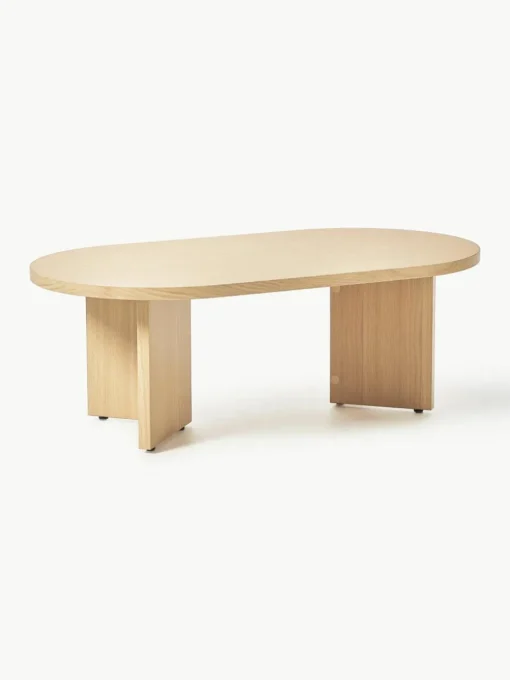 Ovale houten salontafel Toni