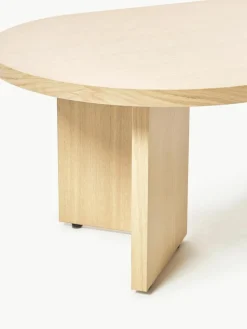 Ovale houten salontafel Toni