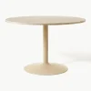 Ovale marmeren eettafel Miley, 120 x 90 cm