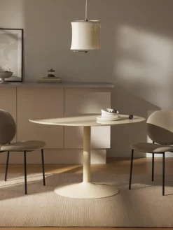 Ovale marmeren eettafel Miley, 120 x 90 cm