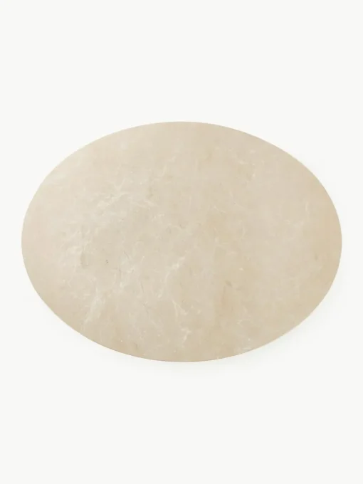 Ovale marmeren eettafel Miley, 120 x 90 cm
