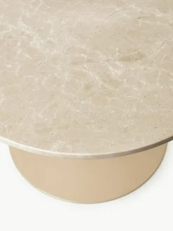 Ovale marmeren eettafel Miley, 120 x 90 cm