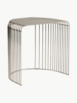 Ovale metalen bijzettafel Curva