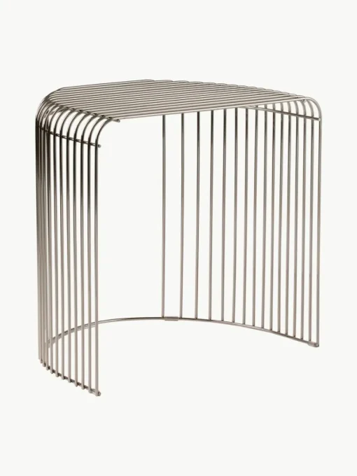 Ovale metalen bijzettafel Curva