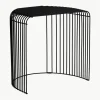 Ovale metalen bijzettafel Curva