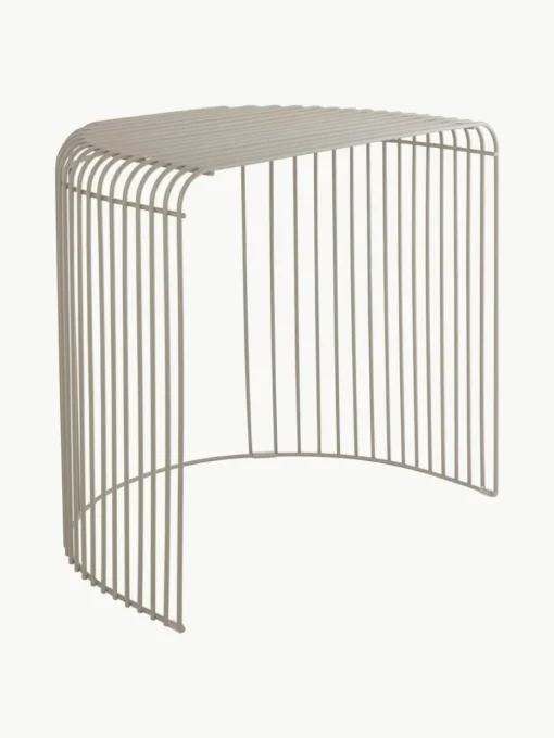 Ovale metalen bijzettafel Curva