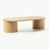 Ovale salontafel Didi van eikenhout