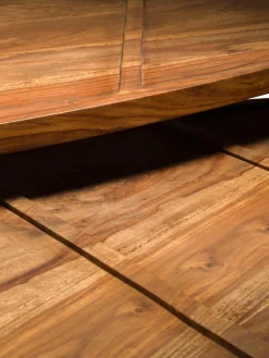Ovale salontafel Sham van sheeshamhout, set van 2