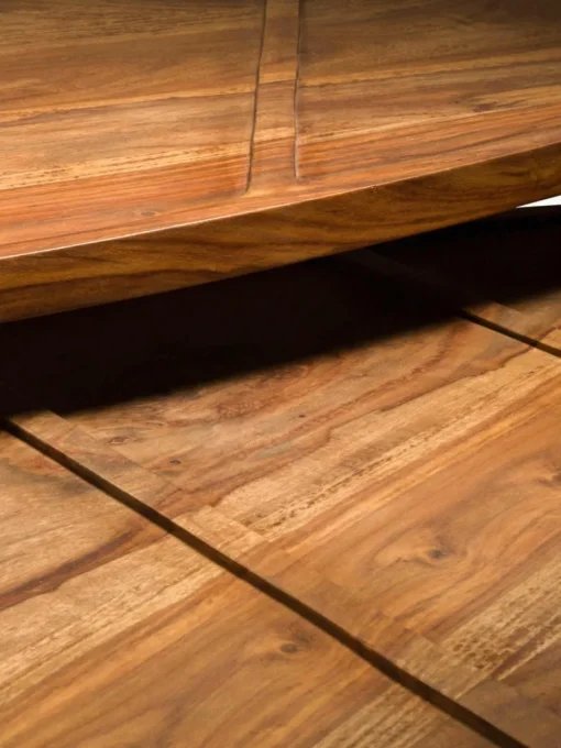 Ovale salontafel Sham van sheeshamhout, set van 2