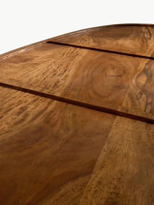 Ovale salontafel Sham van sheeshamhout, set van 2