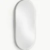 Ovale wandspiegel Avior met LED-verlichting