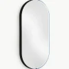Ovale wandspiegel Avior met LED-verlichting