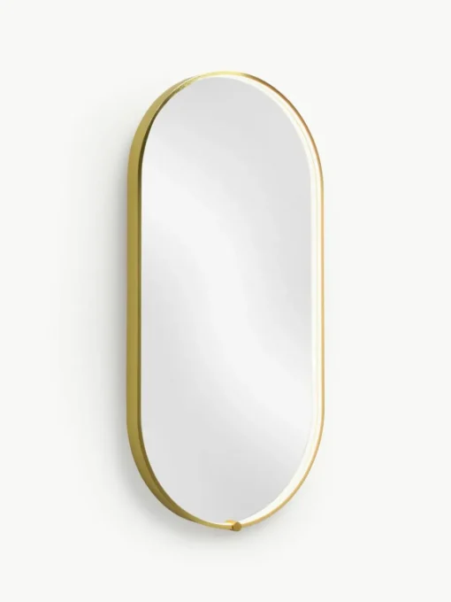 Ovale wandspiegel Avior met LED-verlichting
