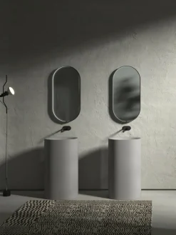 Ovale wandspiegel Avior met LED-verlichting