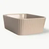 Ovenschalen Flora met geribbeld oppervlak, 2 stuks