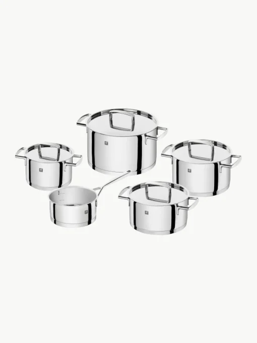 Pannen Passion van edelstaal, set van 5