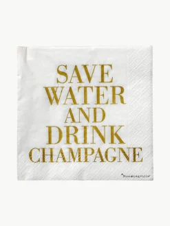 Papieren servetten Save Water, 20 stuks