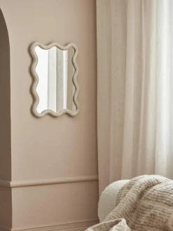 Passpiegel Wave met golvende rand