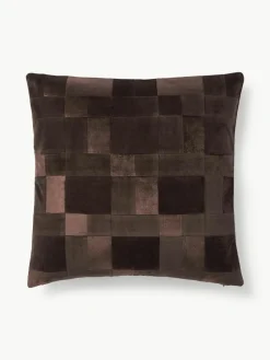 Patchwork fluwelen kussenhoes Bastien