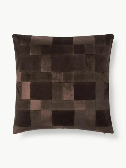 Patchwork fluwelen kussenhoes Bastien