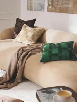 Patchwork fluwelen kussenhoes Bastien