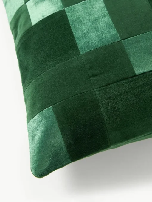 Patchwork fluwelen kussenhoes Bastien