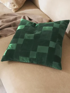 Patchwork fluwelen kussenhoes Bastien