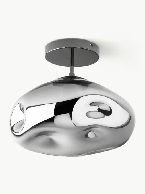 Plafondlamp Amora van gespiegeld glas