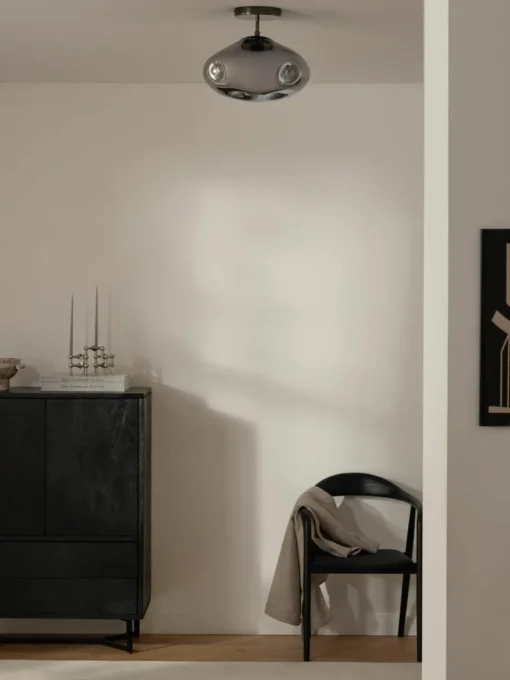 Plafondlamp Amora van gespiegeld glas
