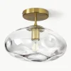 Plafondlamp Amora van glas