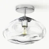 Plafondlamp Amora van glas