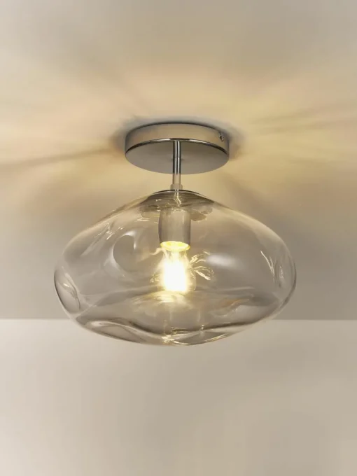 Plafondlamp Amora van glas