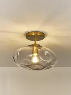 Plafondlamp Amora van glas