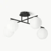 Plafondlamp Atlanta van opaalglas