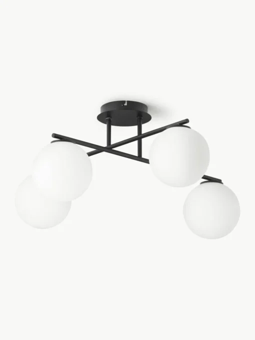 Plafondlamp Atlanta van opaalglas
