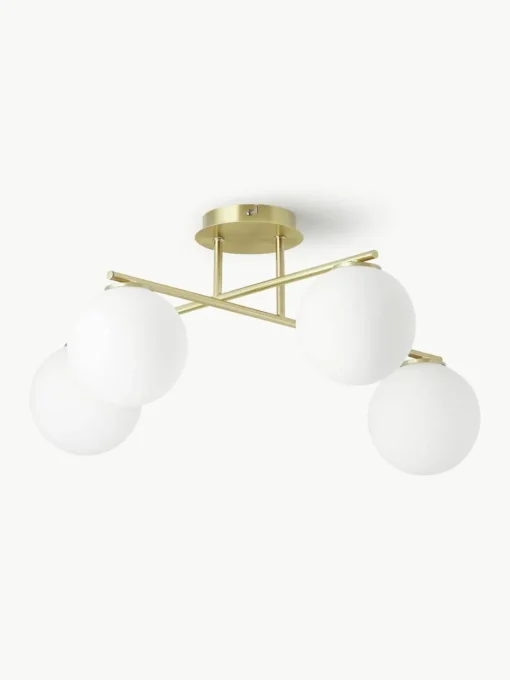 Plafondlamp Atlanta van opaalglas