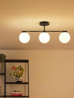 Plafondlamp Atlanta van opaalglas