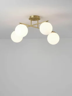 Plafondlamp Atlanta van opaalglas