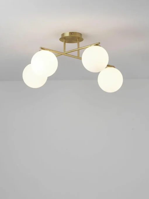 Plafondlamp Atlanta van opaalglas